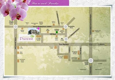 Image of 1250 Sq.ft 3 BHK Apartment / Flat for sale in Soundarya Paradise, Jalahalli, Bengaluru for Rs. 8500000
