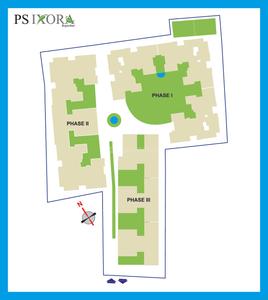 Image of 989 Sq.ft 3 BHK Apartment / Flat for sale in PS Ixora, Deshbandhu Nagar, Kolkata for Rs. 7300000