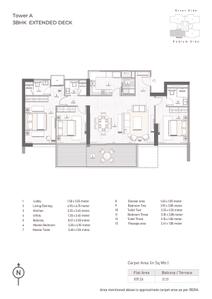 Image of 2484 Sq.ft 4 BHK Apartment / Flat for sale in Kasturi The Balmoral Riverside Tower B Phase III, Balewadi, Pune for Rs. 37600000