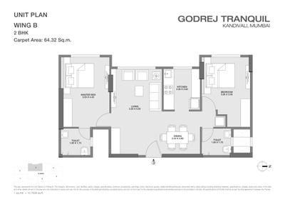 Image of 600 Sq.ft 1 BHK Apartment / Flat for sale in Godrej Tranquil, Kandivali East, Mumbai for Rs. 12000000