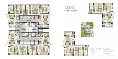Image of 2500 Sq.ft 4 BHK Apartment / Flat for sale in Bombay Island City Center, Wadala, Mumbai for Rs. 120000000
