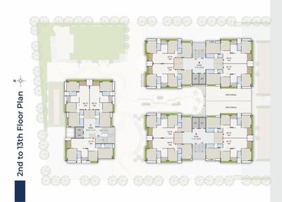 Image of 1845 Sq.ft 3 BHK Apartment / Flat for sale in Shivaan Serenity, Vaishno Devi Circle, Ahmedabad for Rs. 7175000