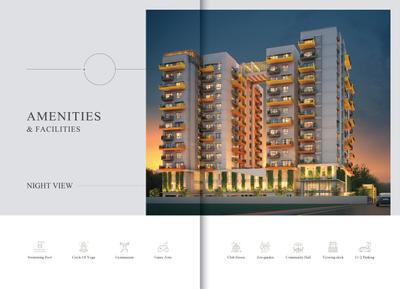 Image of 1321 Sq.ft 3 BHK Apartment / Flat for sale in Shri Ganpati Solitaire, Tukitoli, Ranchi for Rs. 7775000
