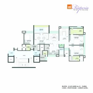 Image of 3060 Sq.ft 4 BHK Apartment / Flat for sale in Gala Imperia, Gurukul, Ahmedabad for Rs. 30000000