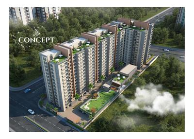 Image of 1900 Sq.ft 3 BHK Apartment / Flat for sale in Raama Skyz, Sama Savli, Vadodara for Rs. 7500000