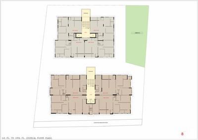Image of 2736 Sq.ft 3 BHK Apartment / Flat for sale in Lilamani Rajul Greens, Paldi, Ahmedabad for Rs. 19695000
