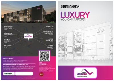 Image of 880 Sq.ft 2 BHK Apartment / Flat for sale in New Dimensions Fifth Element, Gunjur Village, Bengaluru for Rs. 7500000