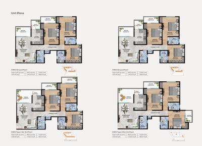 Image of 1538 Sq.ft 3 BHK Apartment / Flat for sale in KGK Amulya, Jagatpura, Jaipur for Rs. 15500000