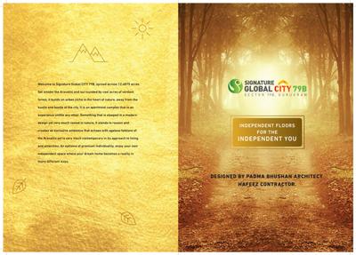 Image of 1556 Sq.ft 3 BHK Builder Floor for sale in Signature Global City Phase 1, Sector 79, Gurgaon for Rs. 9300000