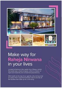 Image of 1500 Sq.ft Residential Plot / Land for sale in Raheja Nirwana Phase 3, Kachana, Raipur for Rs. 5850001