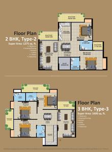 Image of 1725 Sq.ft 3 BHK Apartment / Flat for sale in Sarvottam KSN Square, Vasundhara, Ghaziabad for Rs. 19000000