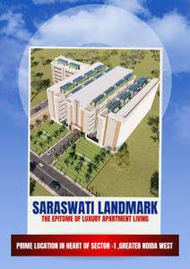 Image of 1050 Sq.ft 2 BHK Duplex for sale in Saraswati Landmark, Noida Extension, Greater Noida for Rs. 4500000