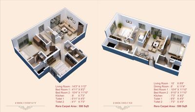 Image of 550 Sq.ft 1 BHK Apartment / Flat for sale in Avant Heritage, Jogeshwari East, Mumbai for Rs. 9500000