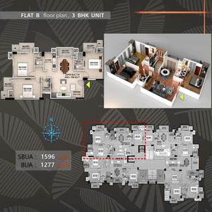 Image of 1596 Sq.ft 3 BHK Apartment / Flat for sale in Swasteek Tusar Tower, Geeta Nagar, Guwahati for Rs. 11100000
