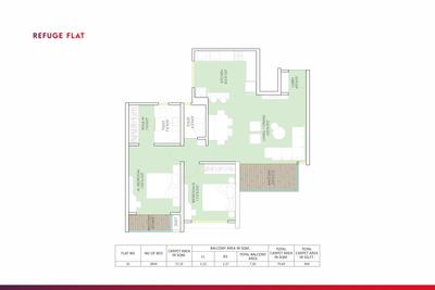 Image of 988 Sq.ft 2 BHK Apartment / Flat for sale in Urway Aikyam, Ravet, Pune for Rs. 8300000