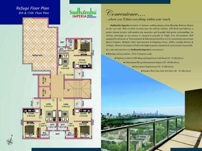 Image of 344 Sq.ft 1 BHK Apartment / Flat for sale in Sudhanshu Imperia, Bhandup West, Mumbai for Rs. 5800000