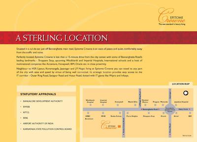 Image of 1350 Sq.ft 2 BHK Apartment / Flat for sale in Epitome Crowne, Bilekahalli, Bengaluru for Rs. 15000000