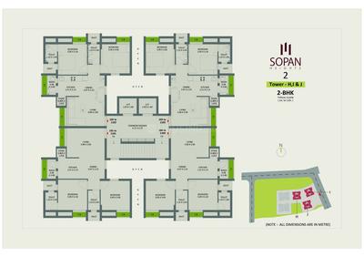 Image of 655 Sq.ft 2 BHK Apartment / Flat for sale in Sopan Heights, Dharam Nagar, Rajkot for Rs. 5252551