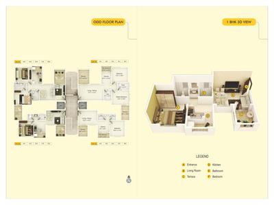 Image of 580 Sq.ft 1 BHK Apartment / Flat for sale in Tricon Sunshine Hills Phase 2, Pisoli, Pune for Rs. 3000000