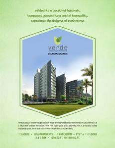Image of 2585 Sq.ft 3 BHK Apartment / Flat for sale in ETA Verde, Porur, Chennai for Rs. 25000000