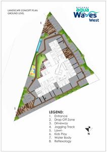 Image of 1306 Sq.ft 3 BHK Apartment / Flat for sale in Natural Aqua Waves West, New Town, Kolkata for Rs. 13000000