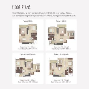 Image of 1250 Sq.ft 3 BHK Apartment / Flat for sale in Rohan Upavan Phase 4, Kyalasanahalli, Bengaluru for Rs. 16500000