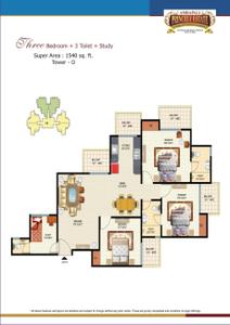 Image of 2030 Sq.ft 4 BHK Penthouse for sale in Amrapali Princely Estate, Sector 76, Noida for Rs. 20000000