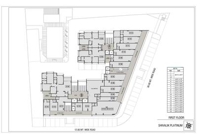 Image of 1885 Sq.ft 3 BHK Apartment / Flat for sale in Shivalik Platinum, Satellite, Ahmedabad for Rs. 15000000