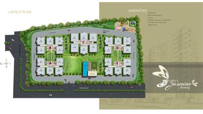 Image of 2005 Sq.ft 3 BHK Apartment / Flat for sale in Vajras Jasmine County, Financial District, Hyderabad for Rs. 23500000