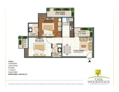 Image of 2000 Sq.ft 2.5 BHK Independent House for sale in Uppal Casa Woodstock, Noida Extension, Greater Noida for Rs. 5000000