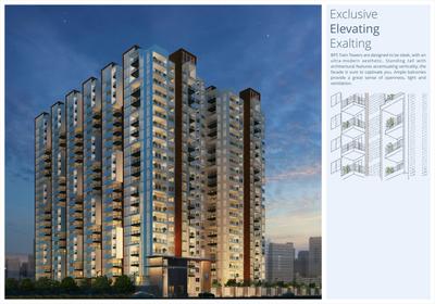 Image of 1611 Sq.ft 3 BHK Apartment / Flat for sale in BPS Twin Towers, Santosh Nagar, Hyderabad for Rs. 12100000