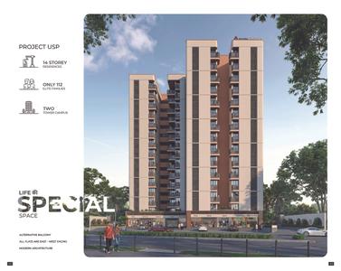 Image of 1315 Sq.ft 2 BHK Apartment / Flat for sale in Shivora Skyron, Dahin Nagar, Surat for Rs. 4471000