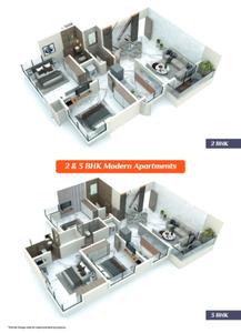 Image of 971 Sq.ft 3 BHK Apartment / Flat for sale in Ramas I C Maitri Menorah, Borivali West, Mumbai for Rs. 30500000