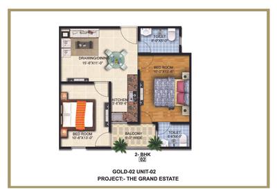 Image of 1450 Sq.ft 3 BHK Apartment / Flat for sale in SK The Grand Estate 2, Noida Extension, Greater Noida for Rs. 6799000