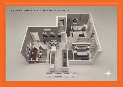 Image of 540 Sq.ft 1 BHK Apartment / Flat for sale in Ashapura The Rising 58, Vikhroli East, Mumbai for Rs. 6715600