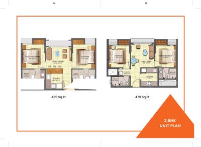 Image of 358 Sq.ft 1 BHK Apartment / Flat for sale in Lodha Violet E AND F, Taloja, Navi Mumbai for Rs. 3300000