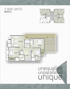 Image of 1168 Sq.ft 2 BHK Apartment / Flat for sale in Unique Aashiyana, Gota, Ahmedabad for Rs. 6175000