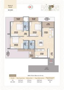 Image of 1550 Sq.ft 3 BHK Apartment / Flat for sale in Shreekhetra Greenpark, Khandagiri, Bhubaneswar for Rs. 17500000