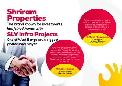 Image of 3000 Sq.ft Residential Plot / Land for sale in Shriram Raynal Gardens, Thavarekere, Bengaluru for Rs. 18900000
