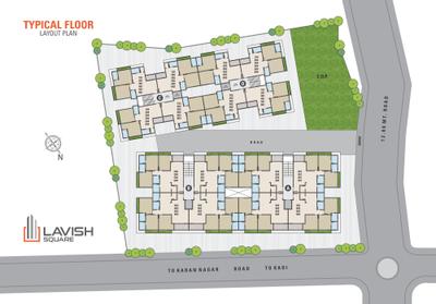 Image of 1035 Sq.ft 3 BHK Apartment / Flat for sale in Empire Lavish Square, Kadi, Mehsana for Rs. 5200000