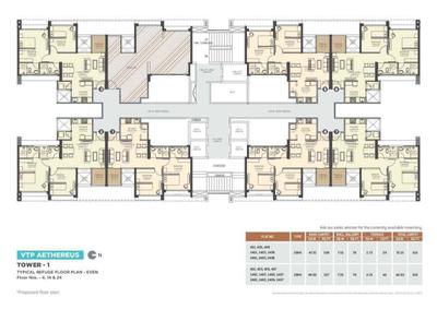 Image of 973 Sq.ft 3 BHK Apartment / Flat for sale in VTP Aethereus Phase 2 by VTP Realty, Mahalunge, Pune for Rs. 11400000