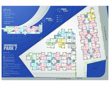 Image of 1035 Sq.ft 2 BHK Apartment / Flat for sale in Dharmadev Swaminarayan Park 7, Vatva, Ahmedabad for Rs. 2500000