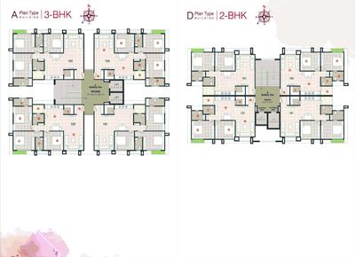 Image of 1315 Sq.ft 2 BHK Apartment / Flat for sale in Padam Samarth Srushti, Pal Gam, Surat for Rs. 5451000