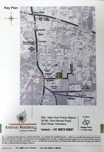 Image of 1000 Sq.ft 2 BHK Apartment / Flat for sale in Krishna Residency, Gotri, Vadodara for Rs. 2500000