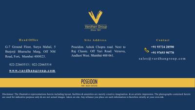 Image of 1900 Sq.ft 3 BHK Apartment / Flat for sale in Vardhan Poseidon, Andheri West, Mumbai for Rs. 55000000