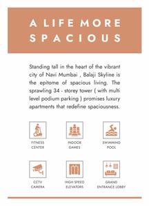 Image of 1110 Sq.ft 2 BHK Apartment / Flat for sale in Varsha Balaji Skyline, Kharghar, Navi Mumbai for Rs. 10000000