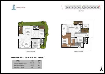 Image of 3472 Sq.ft 4 BHK Penthouse for sale in SBR Earth And Sky, Kannamangala - Whitefield Hoskote Road, Bengaluru for Rs. 45100000