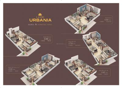 Image of 1165 Sq.ft 2 BHK Apartment / Flat for sale in Laxmi Urbania, Adibatla, Hyderabad for Rs. 5825000