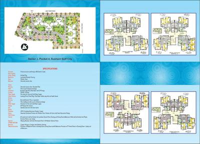 Image of 1450 Sq.ft 2 BHK Apartment / Flat for sale in Ansal Sushant Jeevan Enclave, Ahmamau, Lucknow for Rs. 7000000