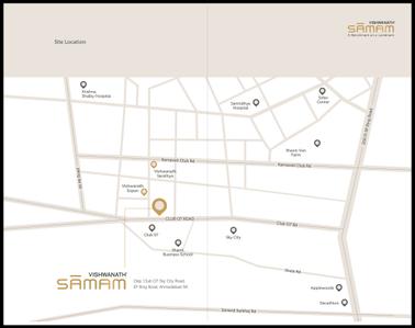 Image of 1500 Sq.ft 3 BHK Apartment / Flat for sale in Vishwanath Samam, Shela, Ahmedabad for Rs. 9000000
